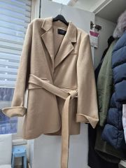 セオリー 18AW ダブルフェイス カシミヤ ラップコート キャメル