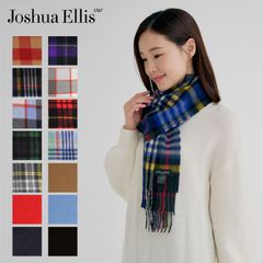 美品✨ Joshua Ellis バッファローチェック柄 カシミヤ マフラー 赤 美品✨ Joshua Ellis バッファローチェック柄 カシミヤ マフラー 赤