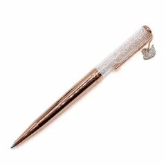 SWAROVSKI【スワロフスキー】5479552 ボールペン PEN メンズ レディース　スワンチャーム付き　色 黒 おしゃれ 贈り物 プレゼント かっこいい 書きやすい おしゃれ かわいい ブランド 高級 ボールペン スワロフスキー ケース 化粧箱 