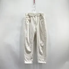ザラ メンズ カジュアル コットン パンツ アイボリー 30 ヴィンテージ