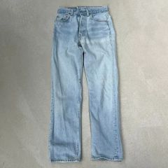 Levi's 501】USA製90sフェード&ダメージデニム アイスブルー - メルカリ