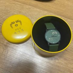 新品未開封】えがちゃんねる えがちゃん腕時計 シチズンコラボ カーキ