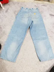 カーハート デニム ウォーク シンプル デニムパンツ ライトブルー 28