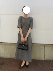 ZARA WOMAN ザラウーマン ワンピース USA S ブラック その他総柄 半袖 ひざ丈 フレア