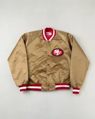 (XL) チョークLINE スタジアム サテン ジャケット_フォーティーナイナーズ 49ERS