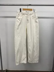 メンズ ZARA ザラ 白 デニム パンツ