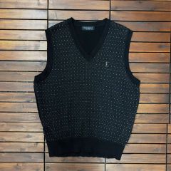サンローラン 15AW ニット ベスト S ブラック | Mercari