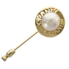 CHANEL シャネル クローバー パール ピンブローチ アクセサリー 金 白 美品 CHANEL シャネル クローバー ドロップパール ピンブローチ レア