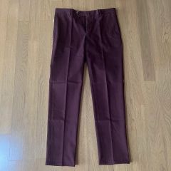 美品 Maison Margiela 14 ノータックスラックス バーガンディ - メルカリ