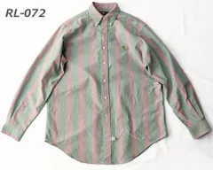 ［USED］Ralph Lauren ラルフローレン 古着 ラルフローレン シャツ ストライプ柄系 ボタンダウンカラーシャツ M~Lサイズ rl-072