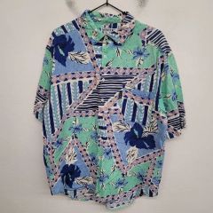 80s 90s 沖縄 OKINAWA BEACH ネオンカラー 半袖Tシャツ - メルカリ