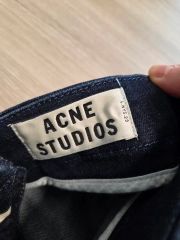極美品】Acne Studiosデニム♡EUR26ピンクレザーパッチ♡春カラー