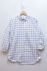 【222366】JOURNAL STANDARD ジャーナルスタンダード  7分袖シャツ チェック柄 メンズ  L