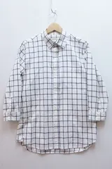 【222365】JOURNAL STANDARD ジャーナルスタンダード  7分袖シャツ チェック柄 メンズ  L