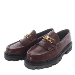 美品 トッズ 37.5 フリンジ TTビット ローファー ブラウン ガラスレザー 美品 トッズ 37.5 フリンジ TTビット ローファー ブラウン ガラス