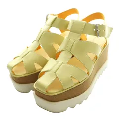 ステラマッカートニー STELLA McCARTNEY × ヴーヴ クリコ Veuve Clicquot エリス プラットフォームサンダル 36.5 黄色 イエロー /SS ■OS
