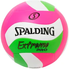 スポルディング SPALDING バレーボール  エクストリームプロ ウェーブ ピンク×グリーン 4号球  72373J ピンク×グリーンのサムネイル