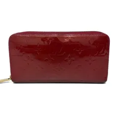 Louis Vuitton ルイヴィトン ジッピーウォレット 長財布 ヴェルニ パテント レッド系