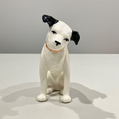 レトロ BONE CHINA ボーンチャイナ テリア 犬 陶器 置物 - メルカリ