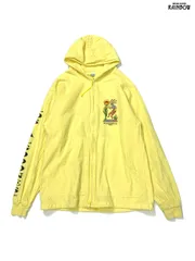古着 LOS ALGODONES, B.C. MEXICO バックプリント コットン100％ 長袖 アウター ライトジャケット 黄 (ttu2603056)