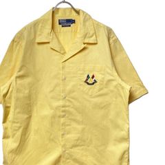 極美 GANGSTERVILLE ドットオープンカラー半袖シャツ マスタードXL