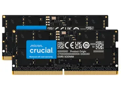 正規品 Crucial 64GB(32GBX2) Crucial Micron DDR5 5600MHz ノートパソコン用メモリ 262ピン SODIMM 1.1V RAMモジュール 第13世代Intel CoreおよびAMD Ryzen 6000に対応のサムネイル