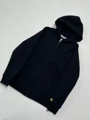 Carhartt WIP CHASE ブラック 黒 起毛 フーディー ジップアップのサムネイル