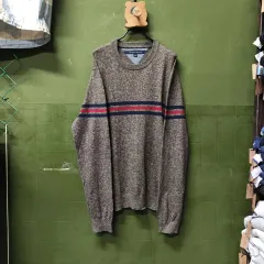 トミーヒルフィガー コットン ニット Tシャツ