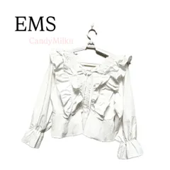 EMS フリルブラウス ホワイト ガーリーのサムネイル