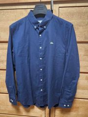 LACOSTE デニムシャツ ビッグロゴ US M/L ダンガリーシャツ - メルカリ