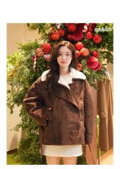 andwang Twinkle Button Tweed Coat 黒 コート - メルカリ
