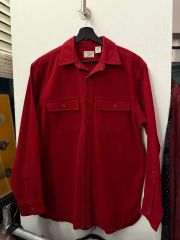 60s SEARS コーデュロイ オープンカラー シャツ レッド - メルカリ