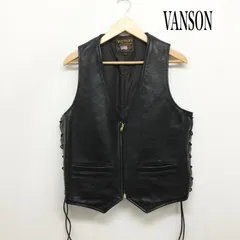 2026年最新】バンソン vanson レザーベストの人気アイテム - メルカリ