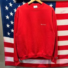 チャンピオン Champion スウェット 刺繍ロゴ 赤 レッド S 1959 - メルカリ