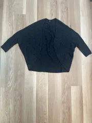 【224744】UNIQLO ユニクロ  451686 3Dスフレヤーンカーディガン　長袖　ニット　ナイロン・アクリル・ウール混　L  ・ ブラック