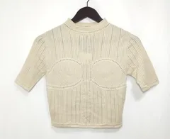 【226015】UNIQLO ユニクロ  未使用　タグ付き　mamekurogouchi　3Dメッシュセーター　五分袖　サイズXS  ・ ベージュ