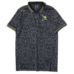 美品】OAKLEY スカル ゴルフ ポロシャツ 総柄 刺繍 黒× 緑 L - メルカリ