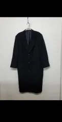 (XL) DAKS ダックス カシミア コート ブラック チェスター シングルコート ウールコートのサムネイル