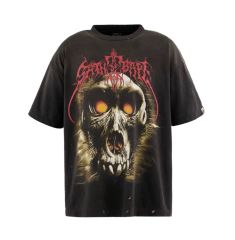 VETEMENTS オーバーサイズ ヘビーメタル スカル フロントプリント