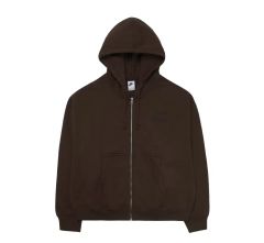 NIKE x STUSSY ジップアップパーカー ブラウン - メルカリ