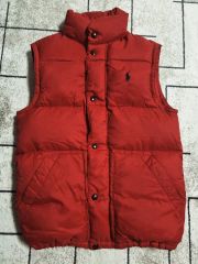 Polo Ralph Lauren ダウンベスト ワインレッド - メルカリ