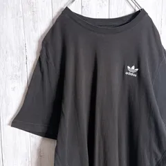【入手困難】adidas originals ブラック ワンポイント トレフォイル 半袖Tシャツ #8744