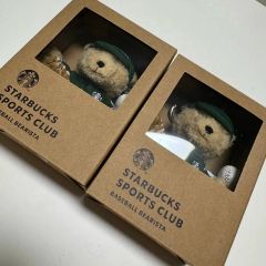 スターバックス ラコステ コラボ ぬいぐるみキーホルダー 海外限定 2個