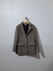 ベーシック ウール ジャケット ブラック NOLLEY