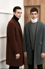 Allegri (アレグリ) ハンドメイド セミダブル ウールカシミア コート グレーブルー (50) サイズのサムネイル