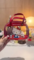 ハローキティ クリア ボストンバッグ ポーチ