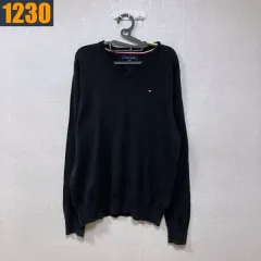 105 XL トミーヒルフィガー Vネック ニット Tシャツ