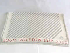 【227639】LOUIS VUITTON ルイ・ヴィトン  限定 ルイヴィトンカップ　LV CUP 2000 大判タオル　コットン　ボーダー　フランス製のサムネイル