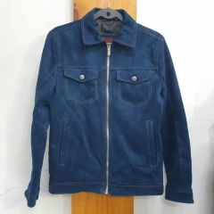 訳あり RIDEZ ライズ ラムレザー ジャケット ブルー M - メルカリ