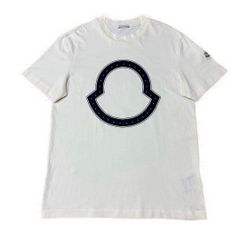 最新〔美品〕モンクレール デカワッペン S 白 Tシャツ 国内正規品 